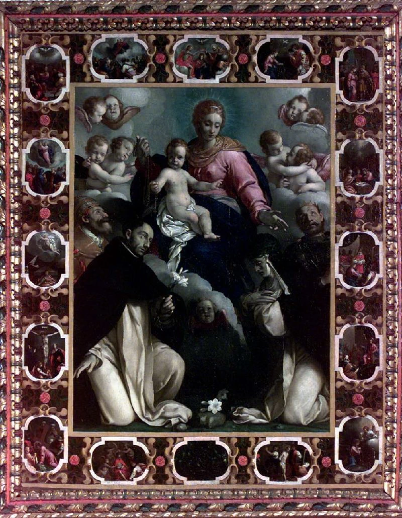 Madonna del Rosario e Santi